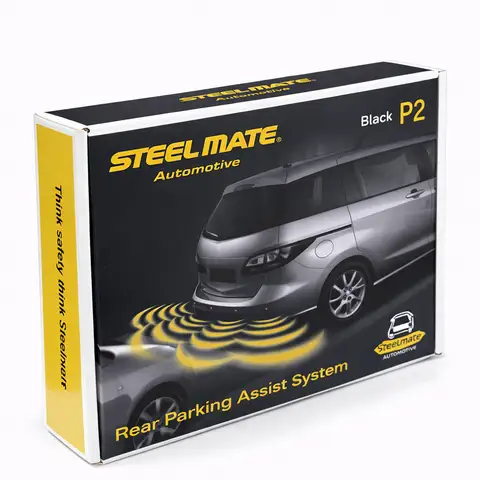 حساسات ركن خلفية Steelmate P2-BK باللون الأسود