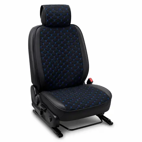 غطاء مقعد Caldo من القماش قطعة واحدة باللون الأزرق – SG-12780