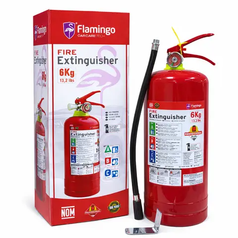 طفاية حريق قابلة لإعادة التعبئة Flamingo FS-6KG – سعة 6 كغ