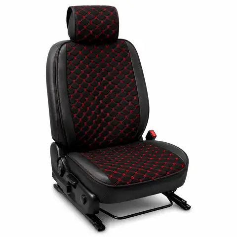 غطاء مقعد سيارة Caldo SG-12780 من القماش الأحمر – قطعة واحدة