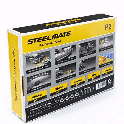 حساسات ركن خلفية Steelmate P2-BK باللون الأسود
