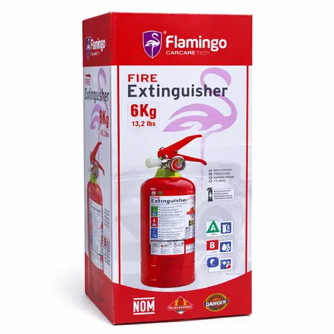طفاية حريق قابلة لإعادة التعبئة Flamingo FS-6KG – سعة 6 كغ