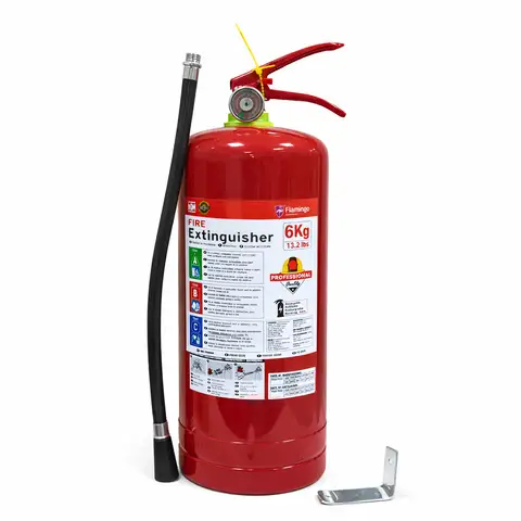 طفاية حريق قابلة لإعادة التعبئة Flamingo FS-6KG – سعة 6 كغ