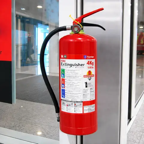 طفاية حريق Flamingo قابلة لإعادة التعبئة 4 كغ – FS-4KG